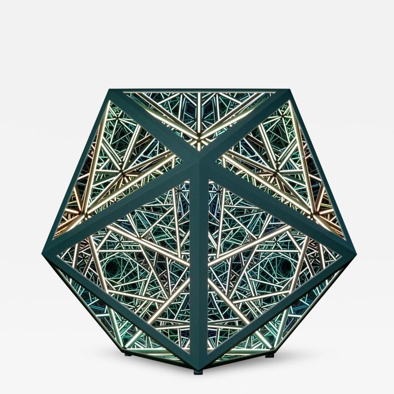 Anthony James 50 PORTAL ICOSAHEDRON AGED COPPER GREEN 