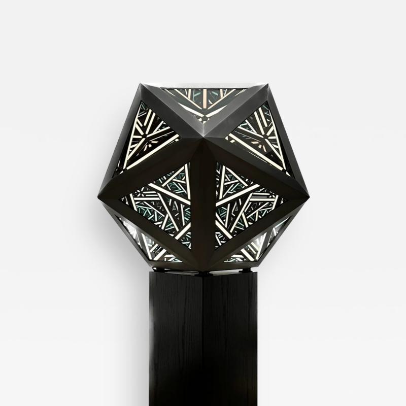 Anthony James ICOSAHEDRON BRUSHED STEEL 