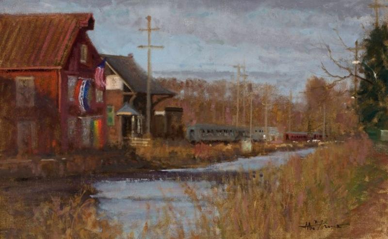 Anthony Michael Autorino Early Light New Hope Railway Yard 