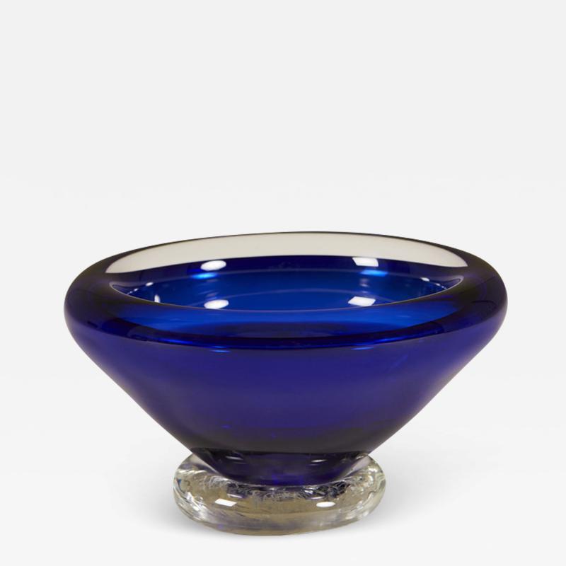 Anthony Stern Anthony Stern signed art glass Egyptian blue bowl