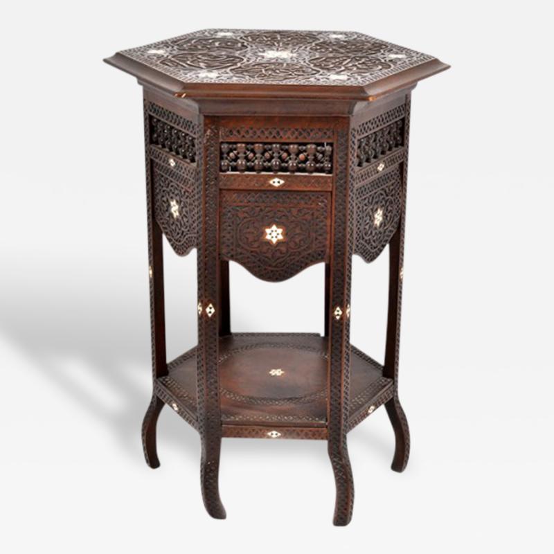 Antique 1880's Octagonal Moroccan Table