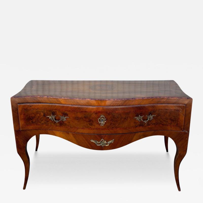 Antique 18th C Lombardy Italian Inlaid Low Chest or Sideboard