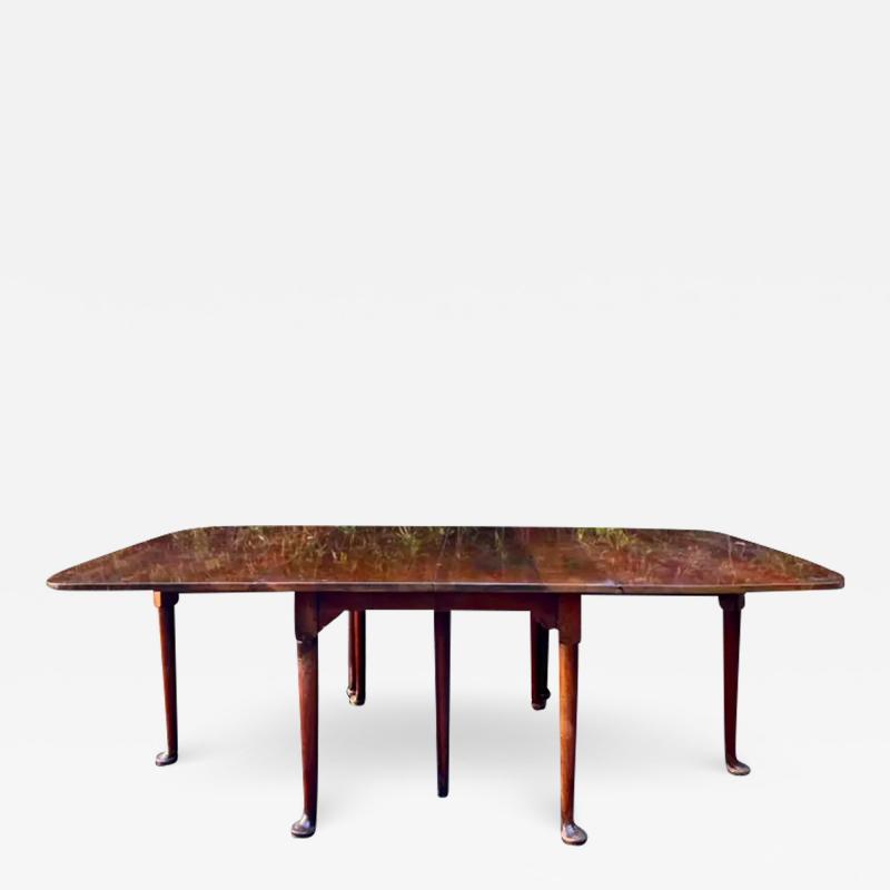 Antique 18th C Queen Anne Drop Leaf Gate Leg Dining Table