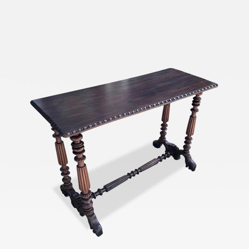 Antique 18th C Rosewood Spanish Colonial Console Table