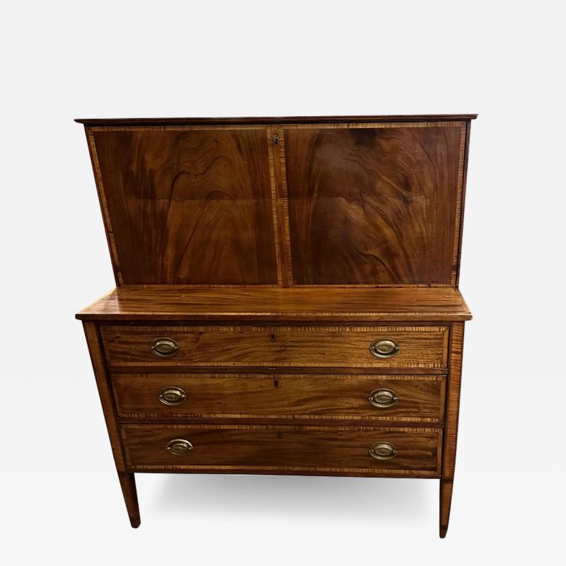 Antique 18th Century Georgian English Drop Front Secretary Desk