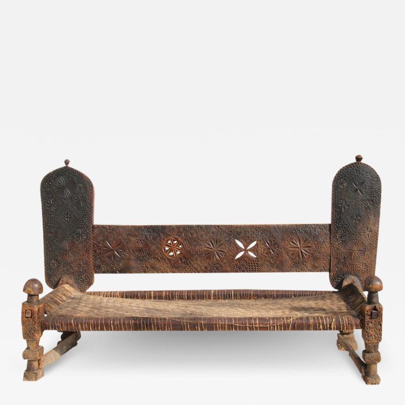 Antique 19th Century Swat Valley Charpoi Bench