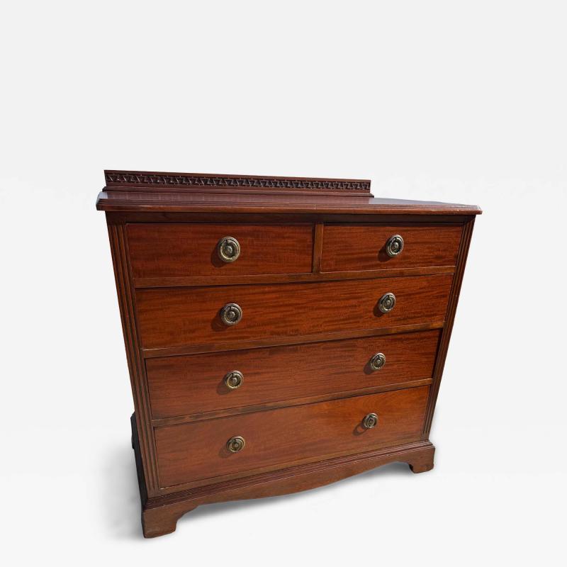 Antique 4 Drawer Walnut Chest
