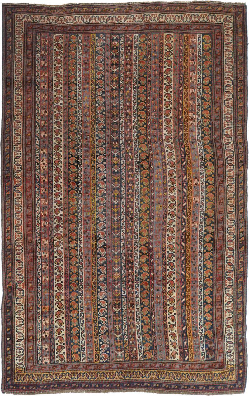 Antique Afshar Rug 4 0 x 6 2 