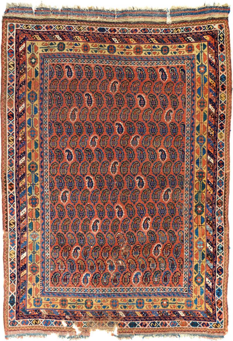 Antique Afshar Rug 4 3 x 6 0 