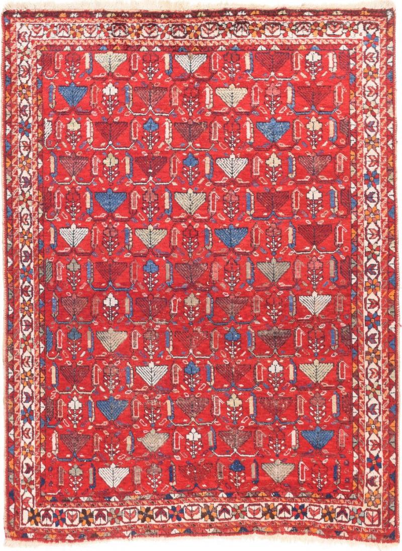 Antique Afshar Rug 5 0 x 6 5 