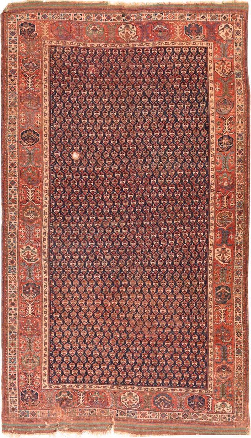Antique Afshar Rug 5 4 x 9 7 