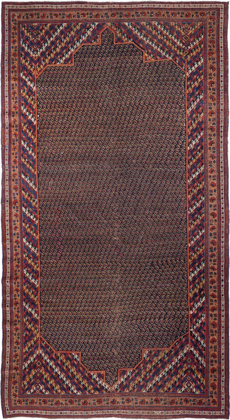 Antique Afshar Rug 6 1 x 11 0 
