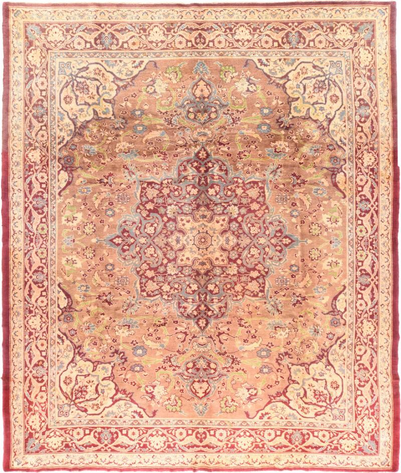 Antique Agra Rug 9 11 x 11 8 circa 1890