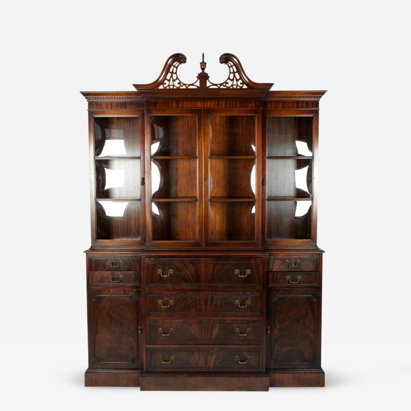 Antique American Mahogany Cabinet Hutch