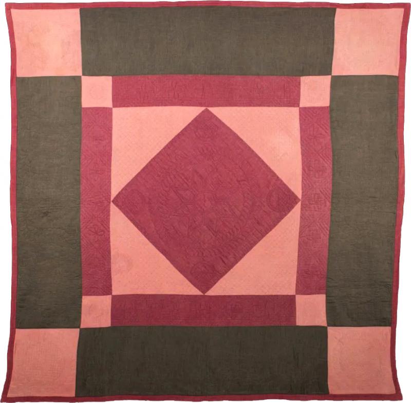 Antique Amish Dimond Quilt with Provenance