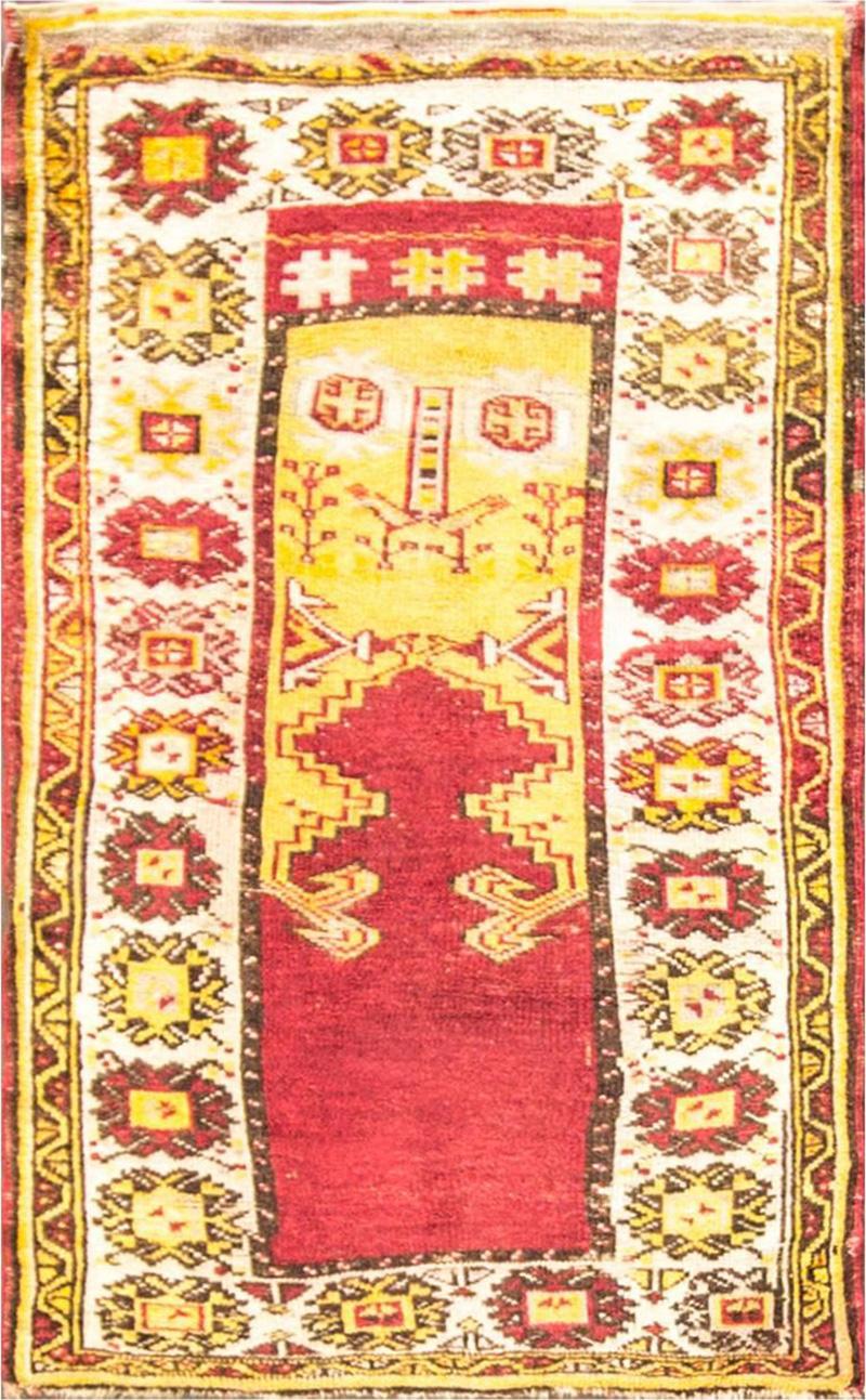 Antique Anatolian Oushak Rug 33 x 45 Free Shipping