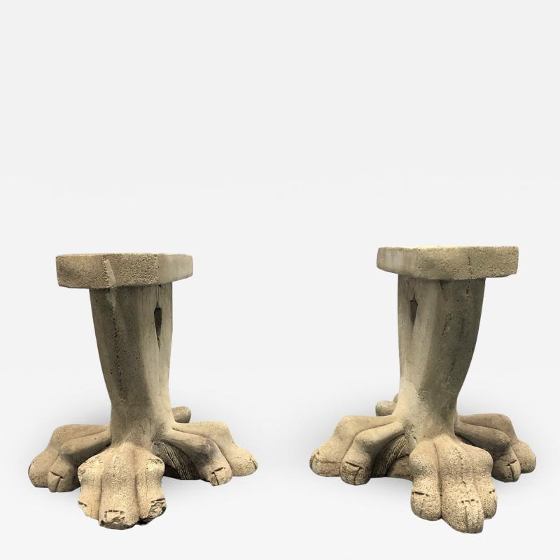 Antique Architectural Garden Cement Table Bases