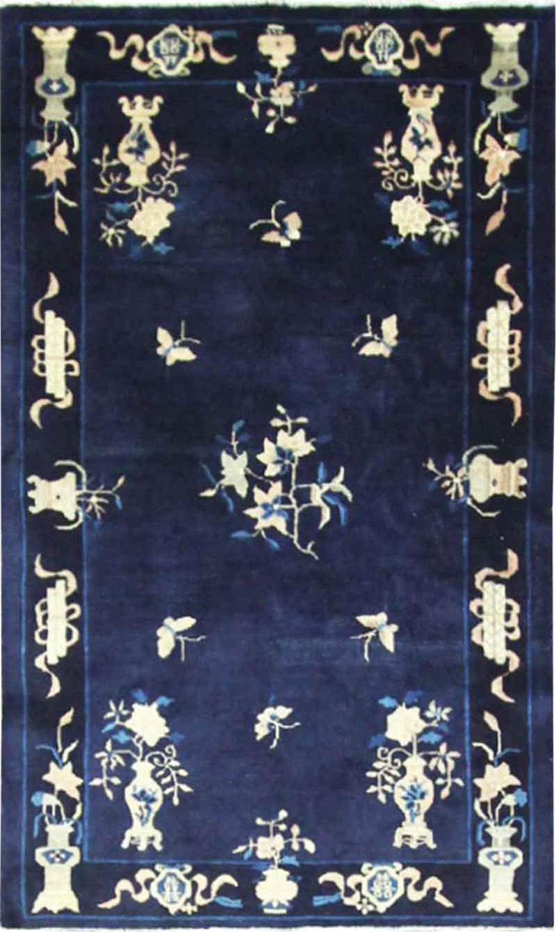 Antique Art Deco Classic Chinese Rug c 1920 41 x 68 