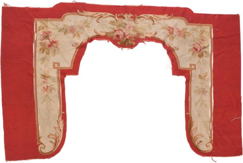 Antique Aubusson Door Hanging 4 4 x 6 10 