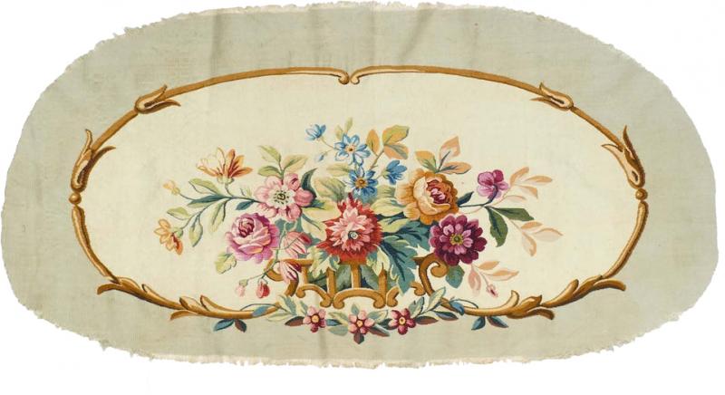 Antique Aubusson Tapestry 26 x 50