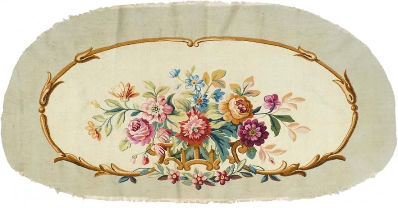 Antique Aubusson Tapestry 26 x 50