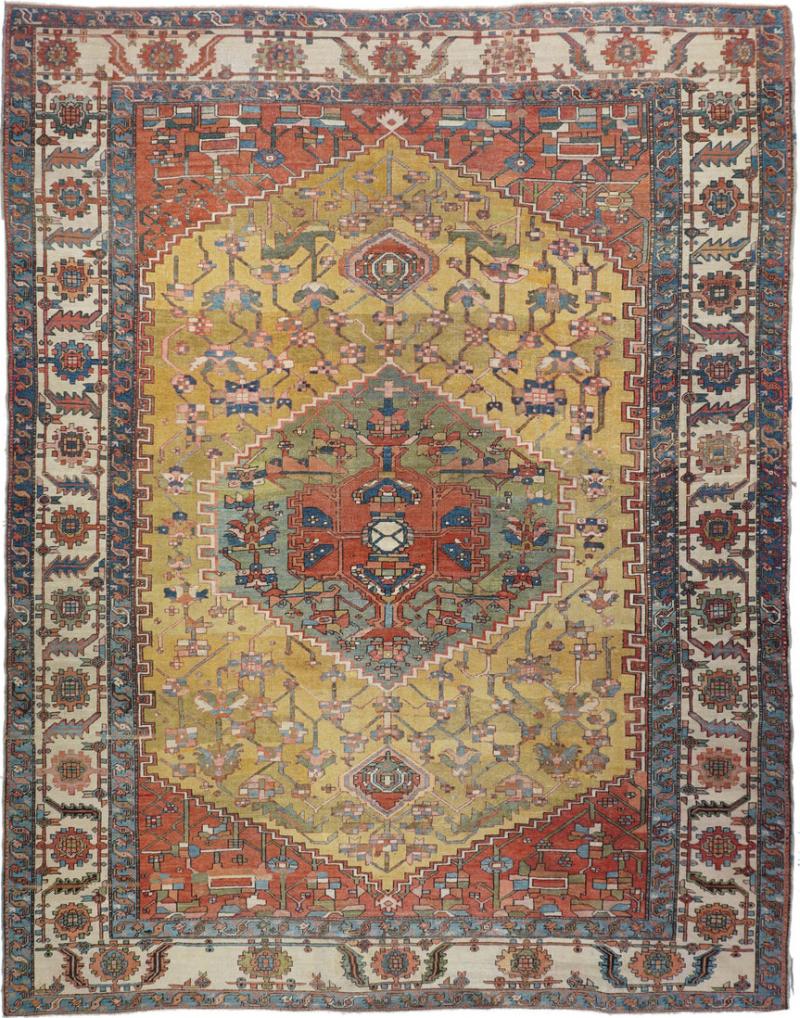 Antique Bakhshayesh Rug 9 8 x 12 6 