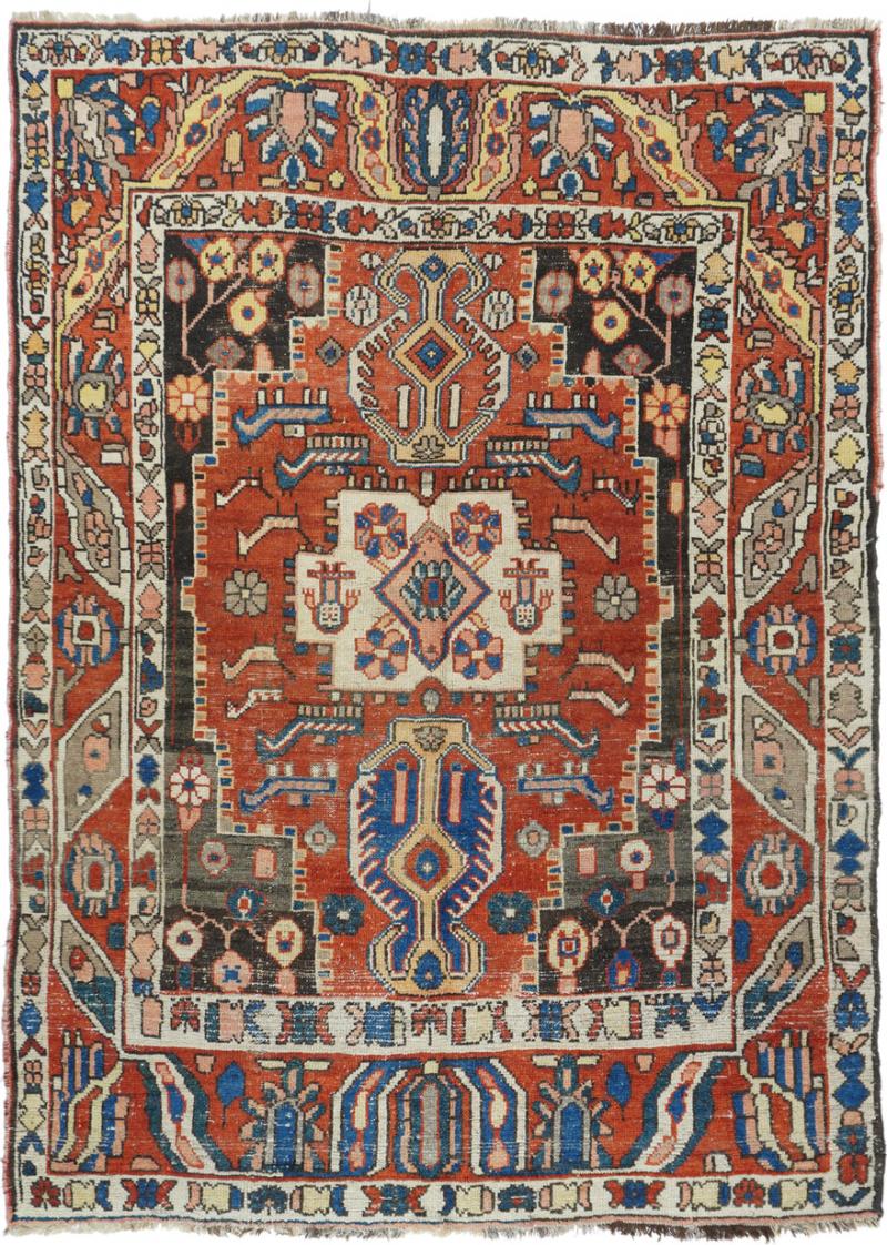 Antique Bakhtiari Rug 57 x 78