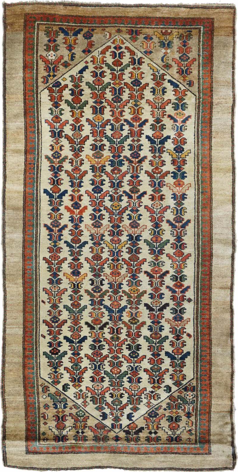 Antique Bakshayesh Rug 3 11 x 8 6 