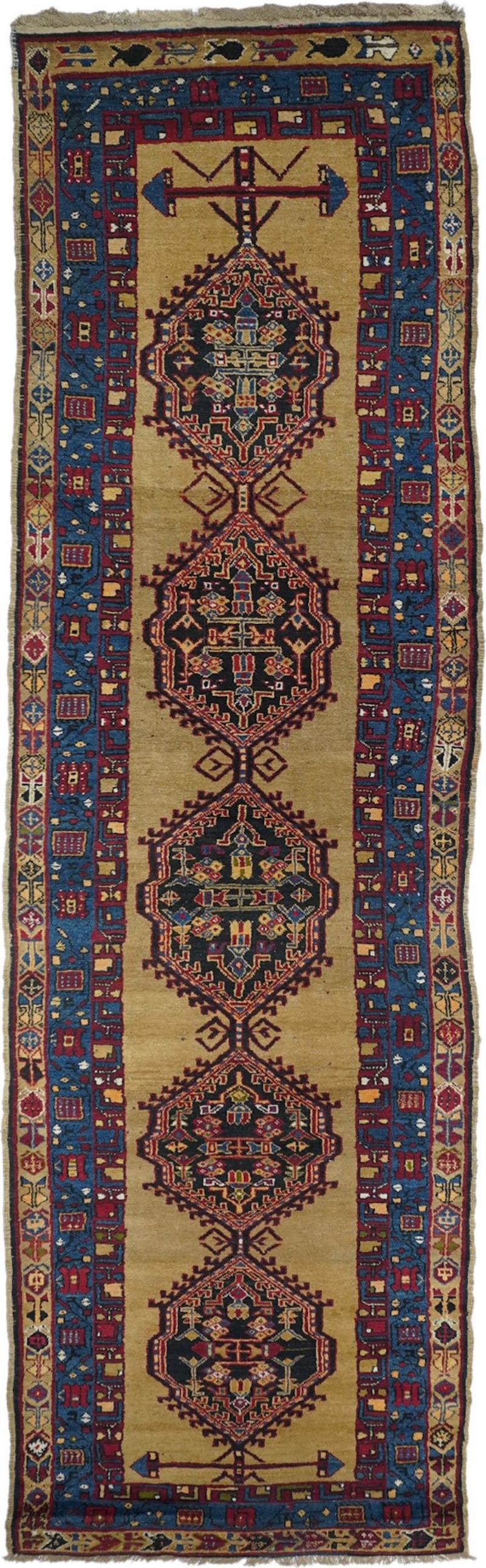 Antique Bakshayesh Rug 36 x 143
