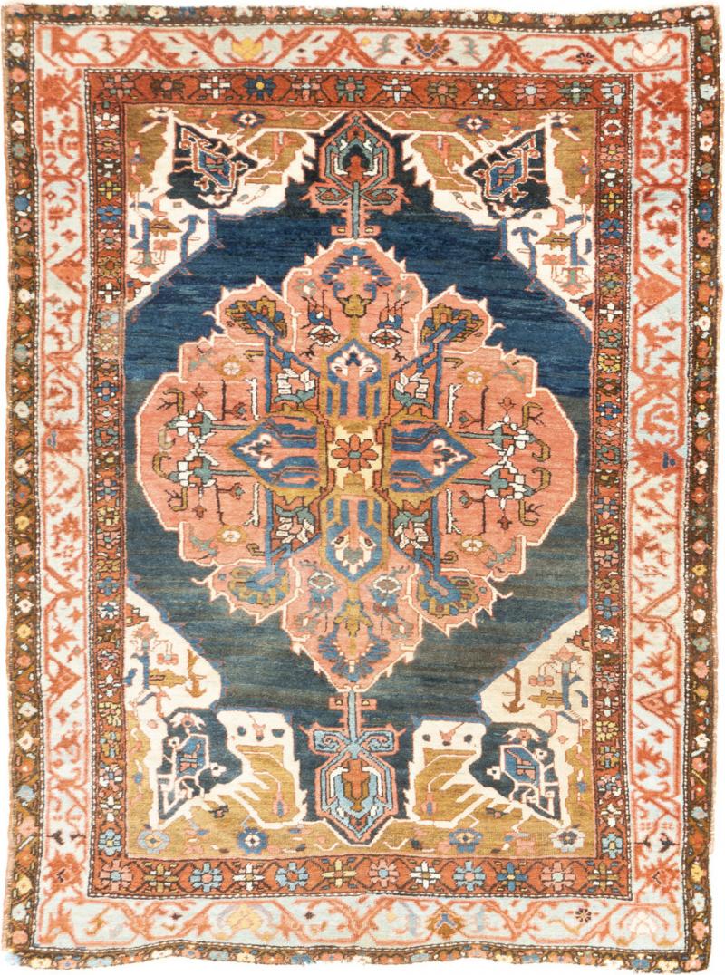 Antique Bakshayesh Rug 4 5 x 6 4 