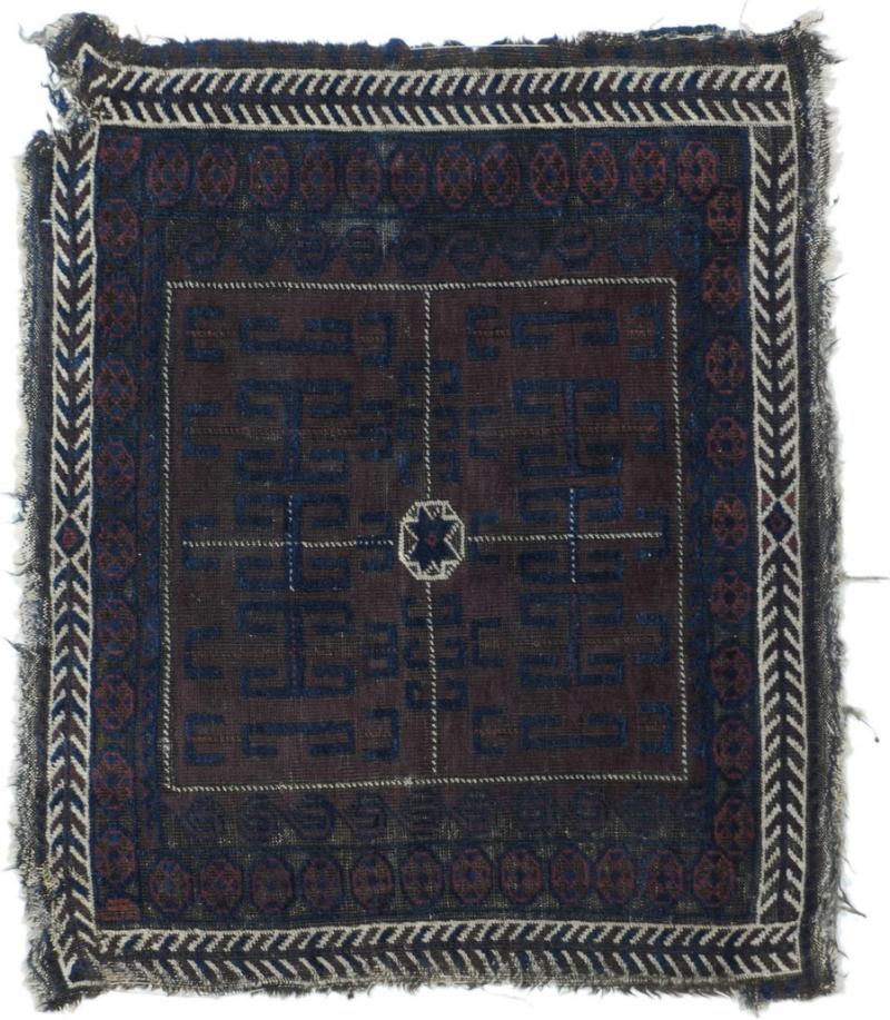 Antique Balouch Rug 24 x 29