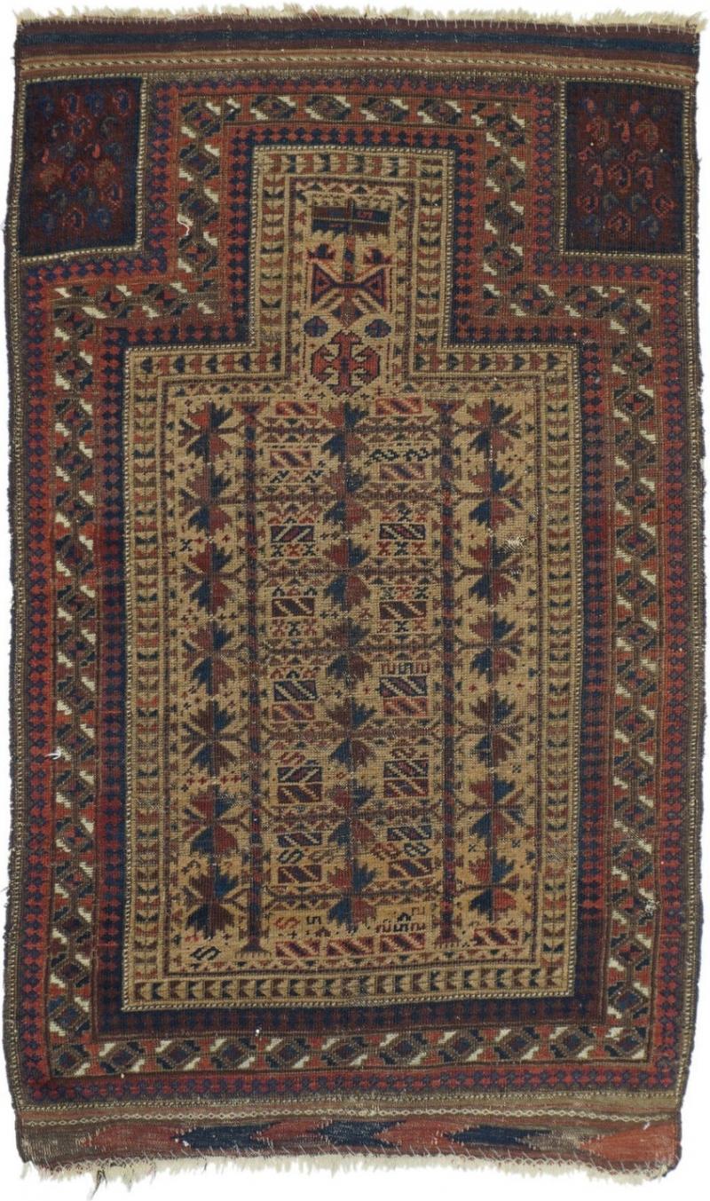 Antique Balouch Rug 28 x 46