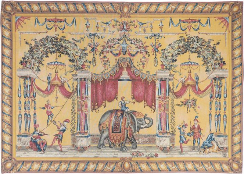 Antique Belgium Tapestry 4 6 x 6 6 