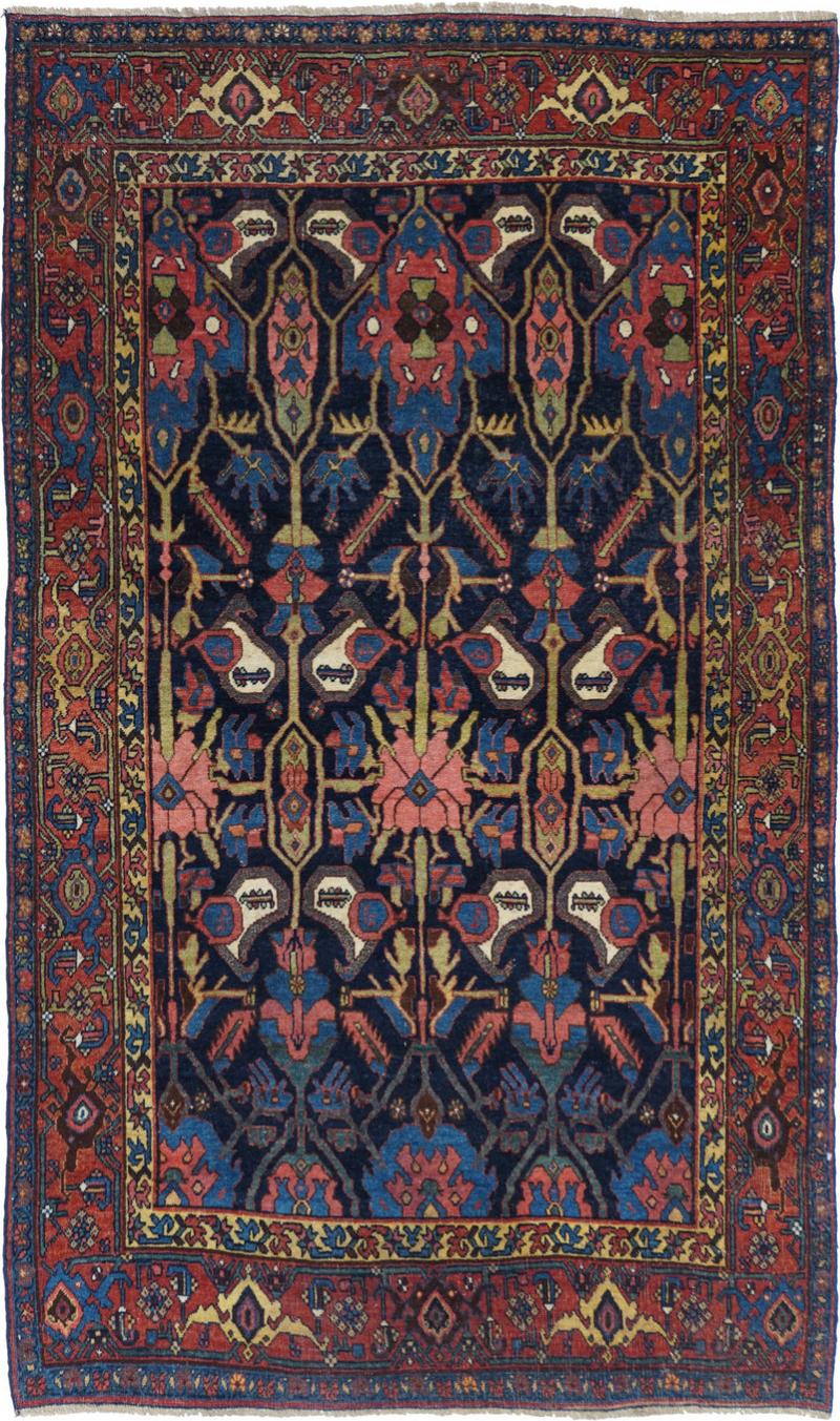 Antique Bidjar Rug 4 1 x 6 11 
