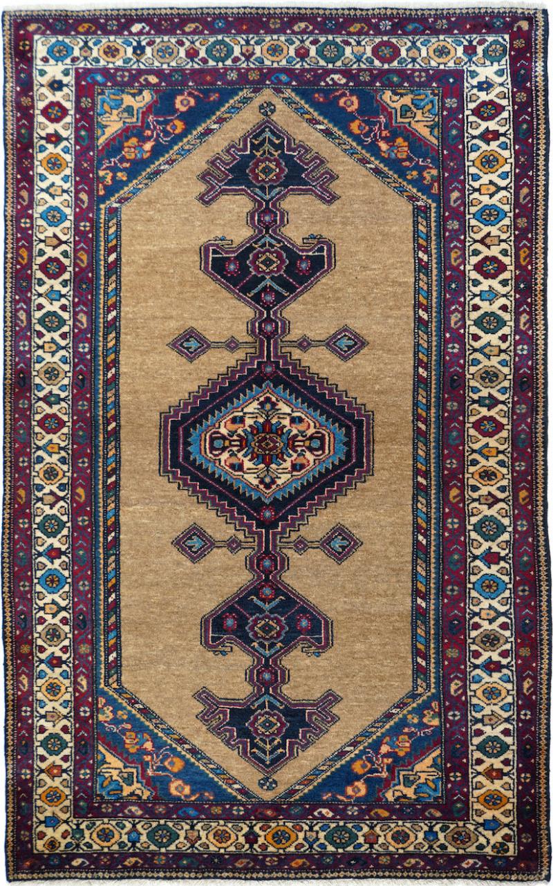 Antique Bidjar Rug 4 6 x 7 3 