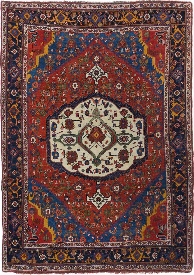 Antique Bidjar Rug 4 8 x 6 9 