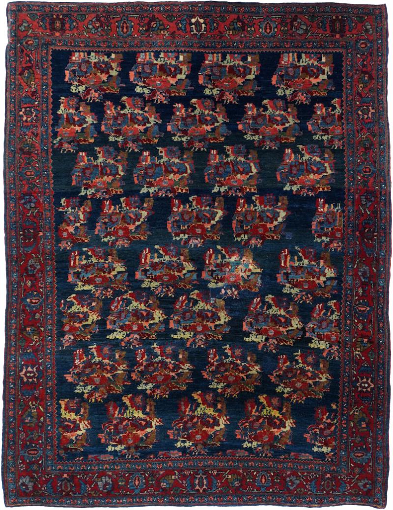 Antique Bidjar Rug 4 9 x 6 2 