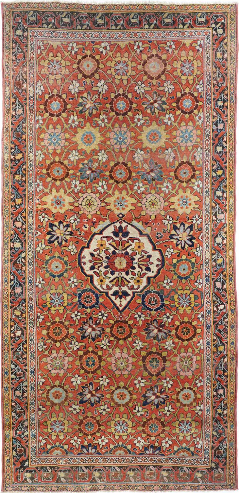 Antique Bidjar Rug 50 x 107