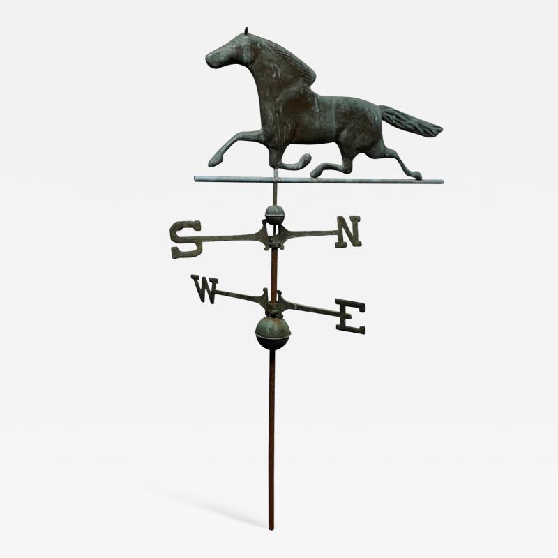 Antique Bronze Horse Weathervane