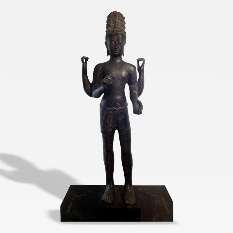 Antique Bronze Statue Of Bodhisattva Avalokitesvara Thailand