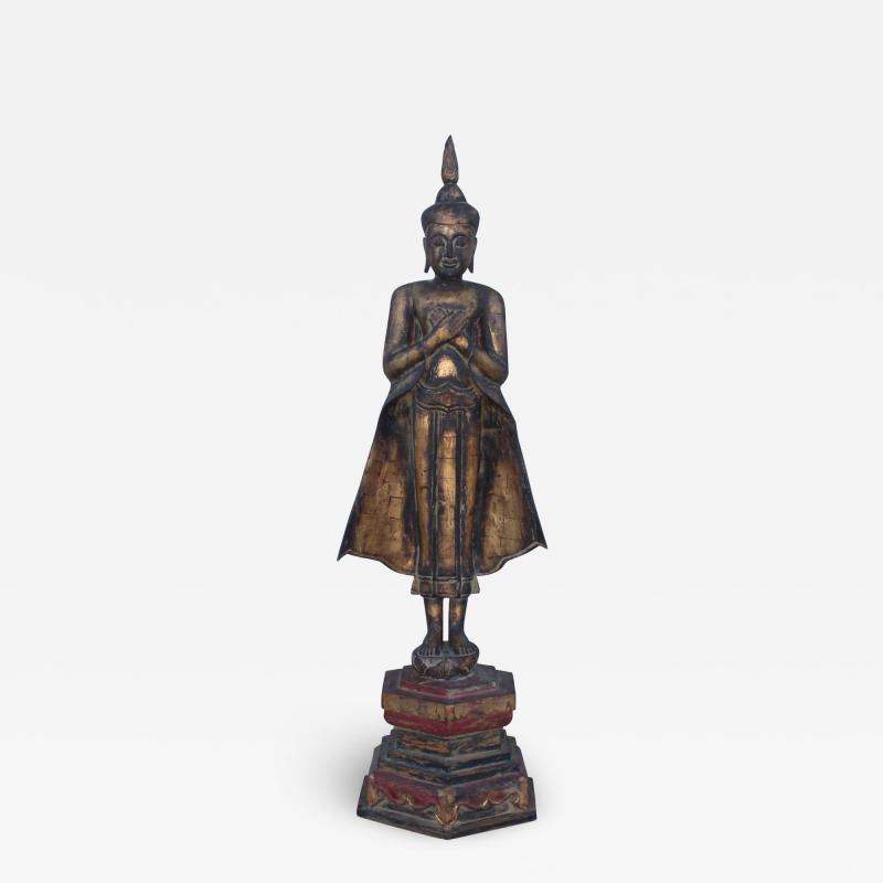 Antique Buddha Standing Sculpture