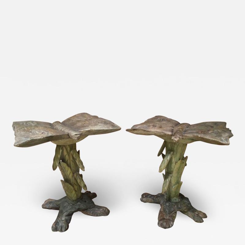 Antique Butterfly Side Tables