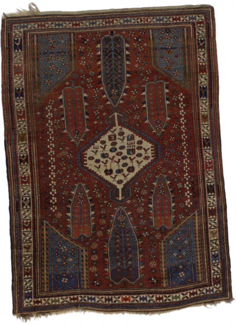 Antique Caucasian Kazak Rug 40 x 58 
