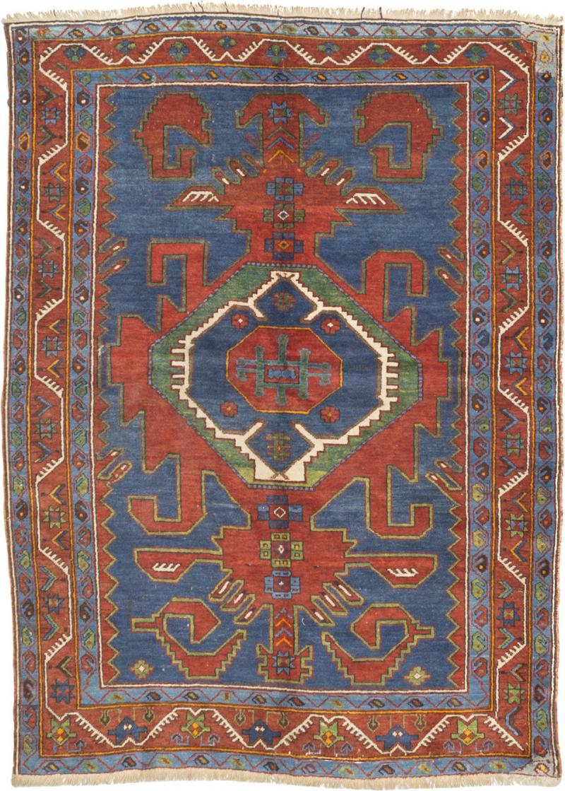 Antique Caucasian Kazak Rug 5 2 x 7 0 