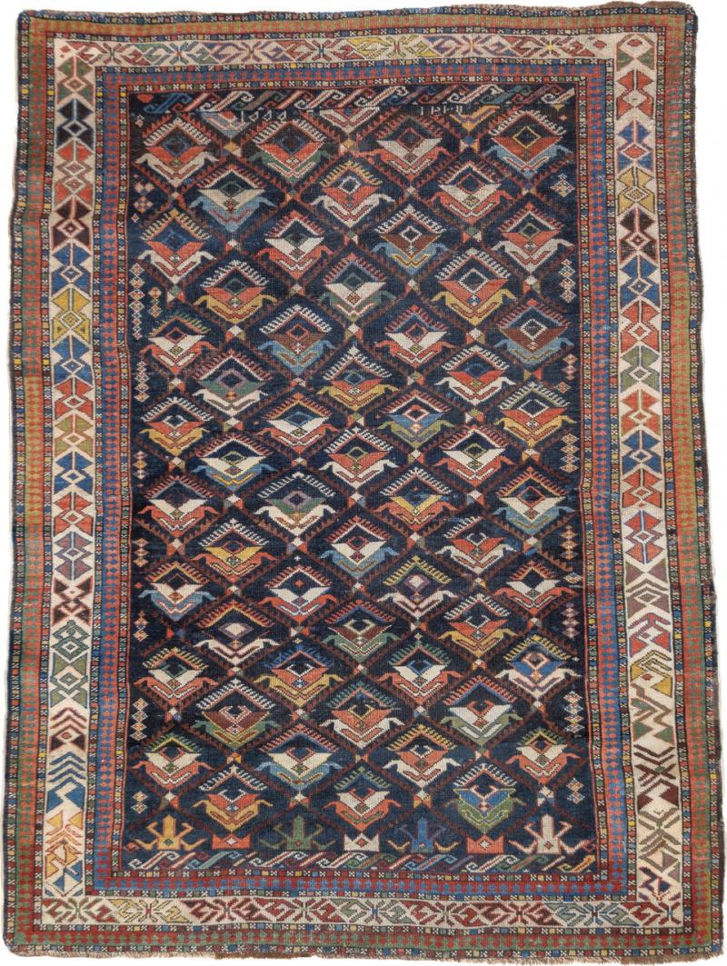 Antique Caucasian Kuba Rug 310 x 51