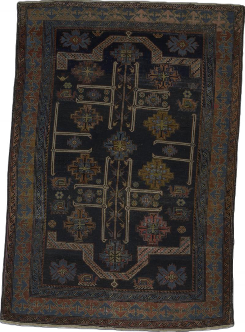 Antique Caucasian Kuba Shrivan Rug 41 x 511 