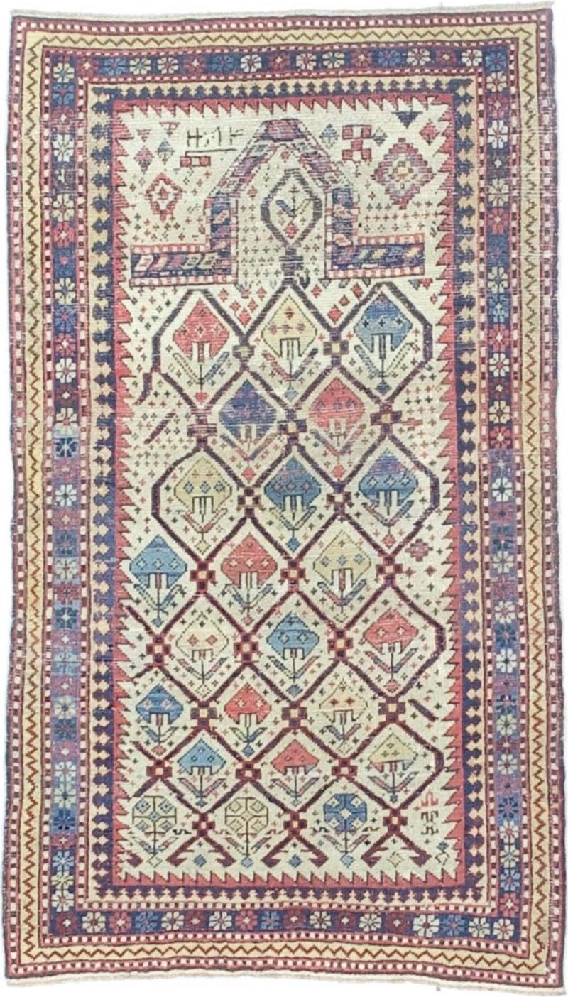 Antique Caucasian Shirvan Daghastan Rug 29 x 410 
