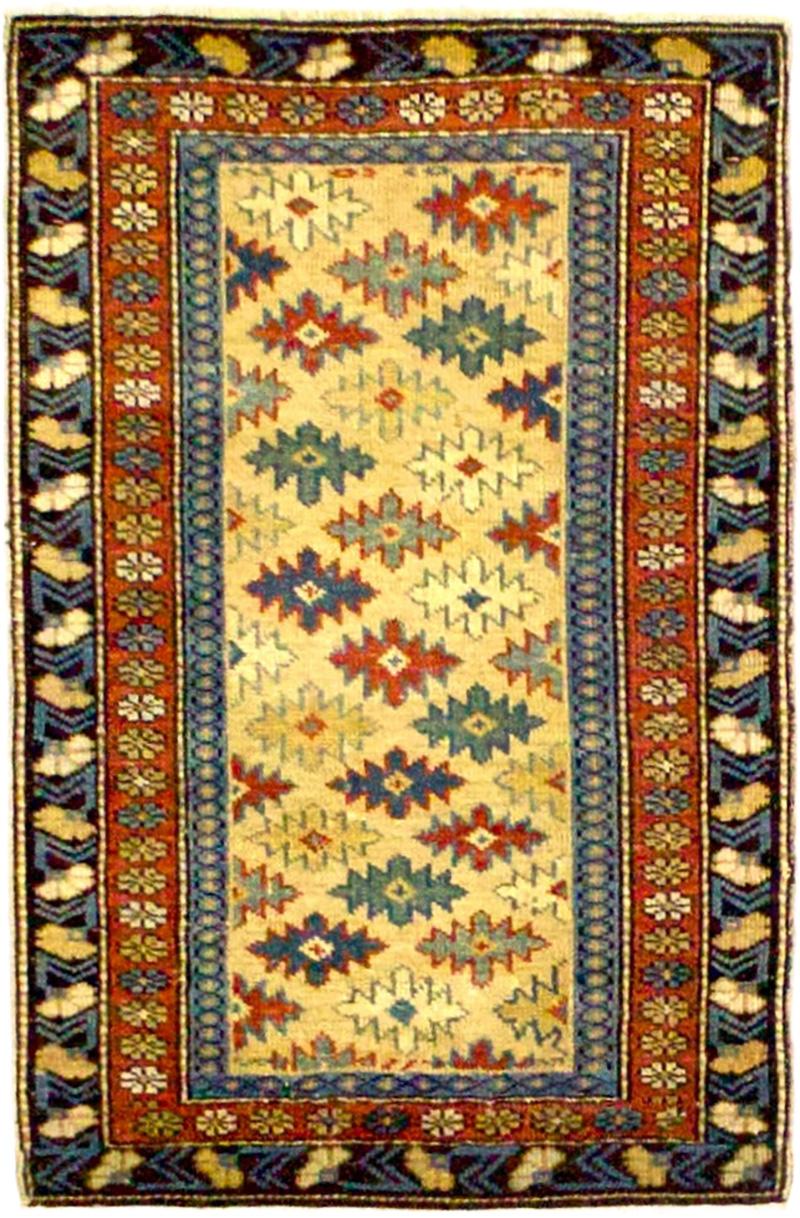 Antique Caucasian Shirvan Rug 1 11 x 2 10 
