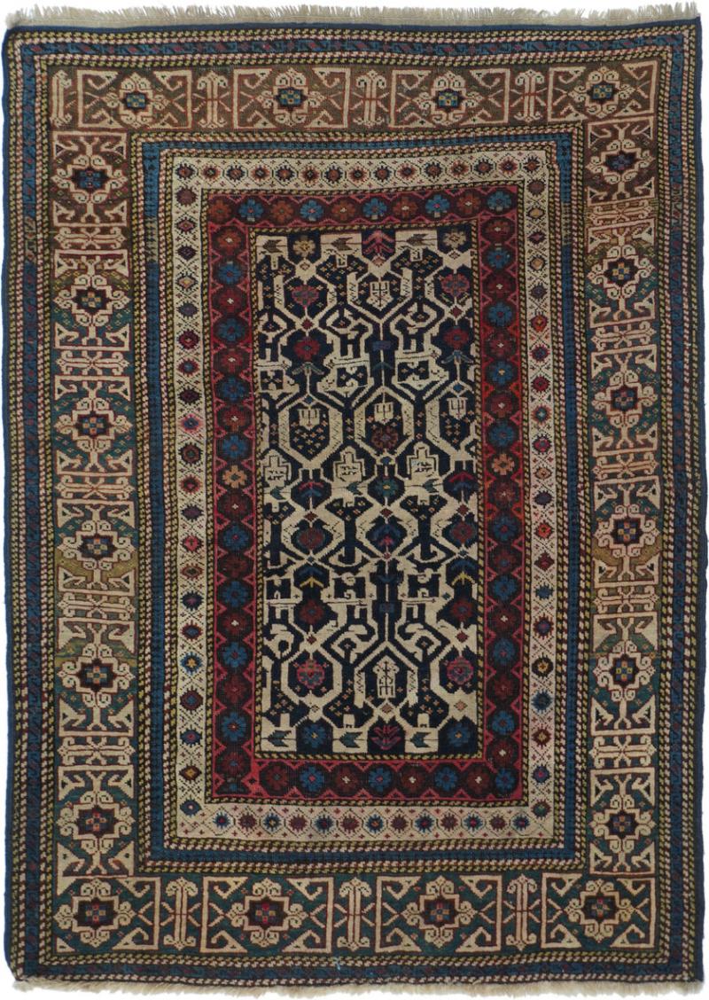 Antique Caucasian Shirvan Rug 3 0 x 4 5 