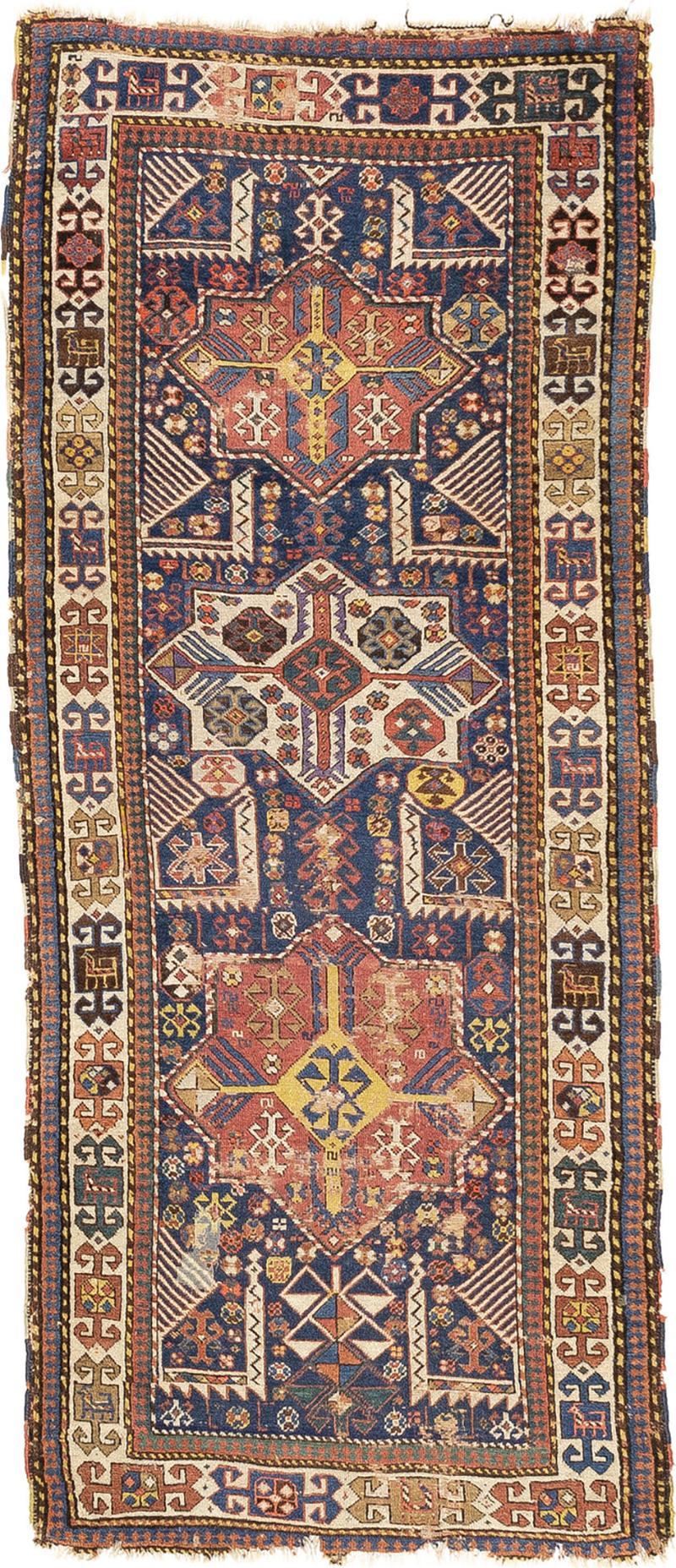 Antique Caucasian Shirvan Rug 310 x 811 